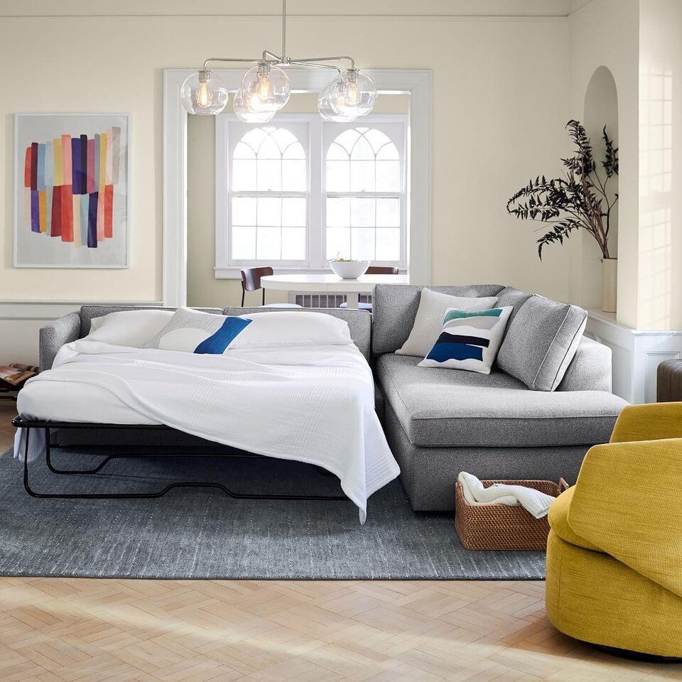 Harris 4 Seater Chaise Modular Sofa west elm Australia